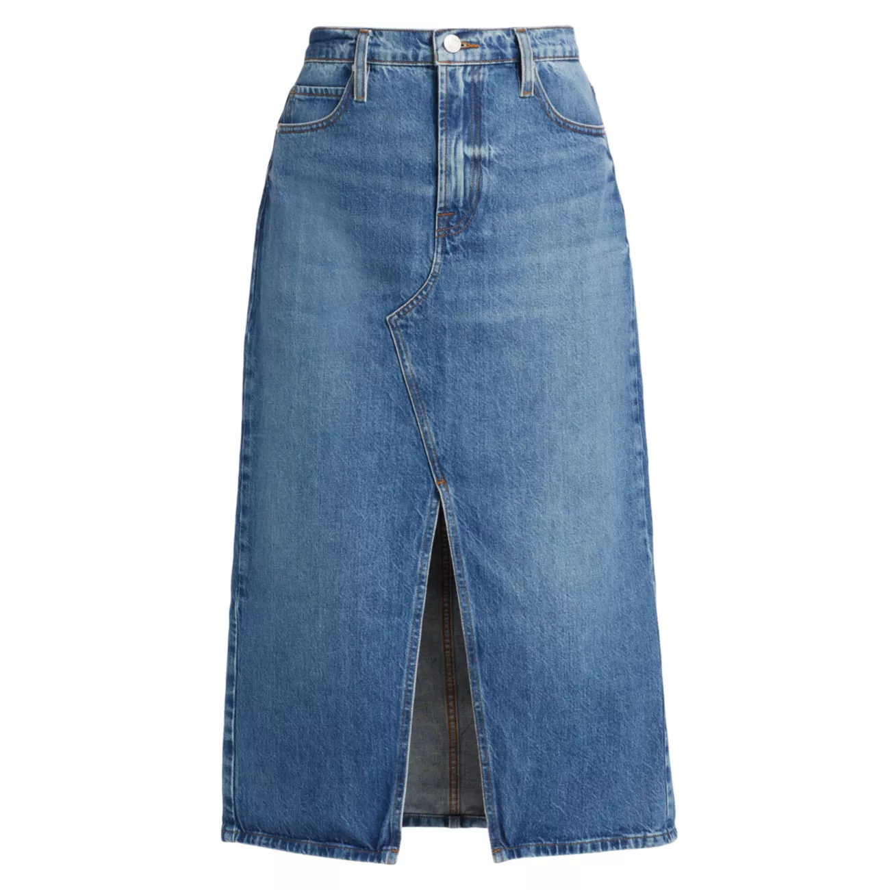 The Midaxi Denim Skirt FRAME