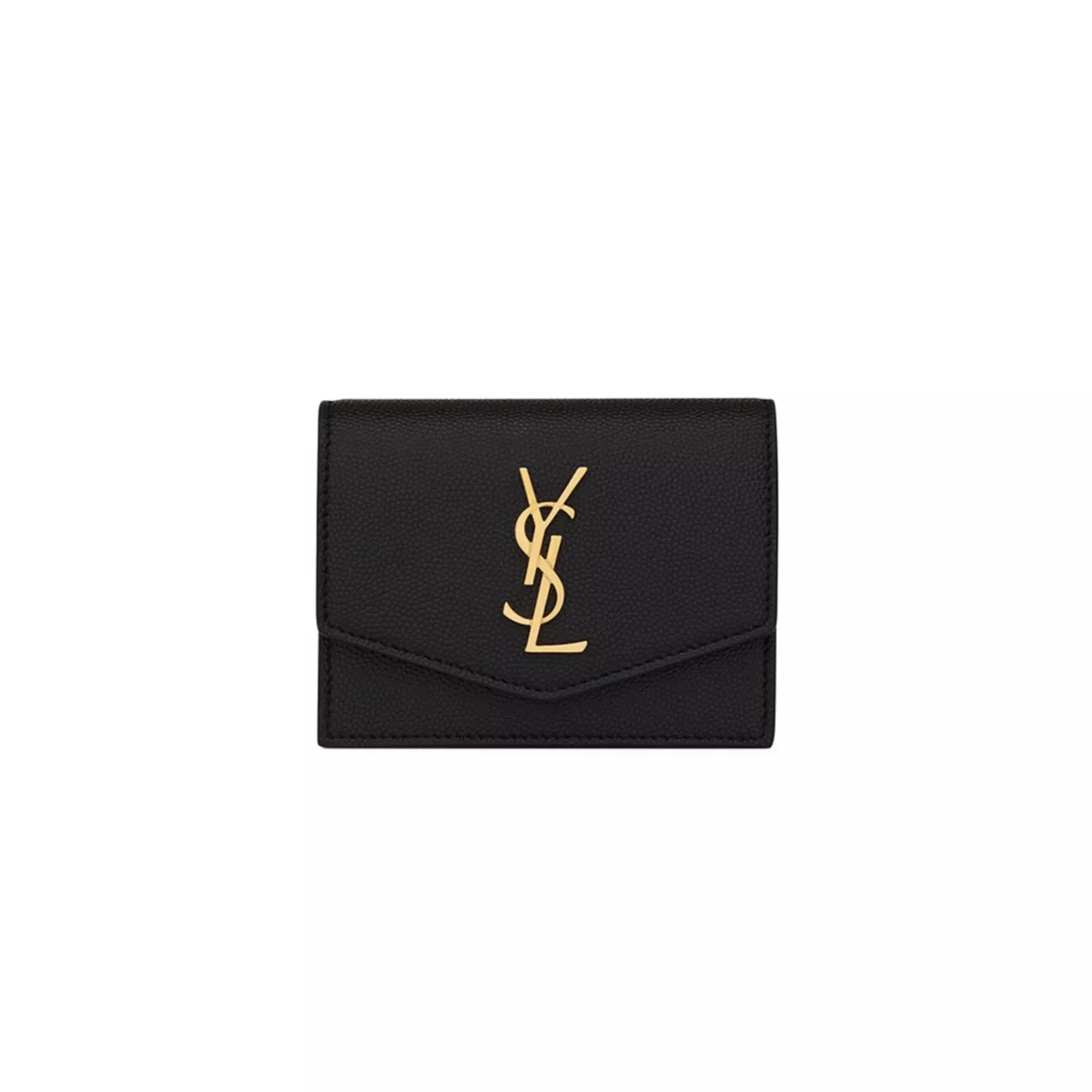 Uptown Business-Card Case in Leather Saint Laurent