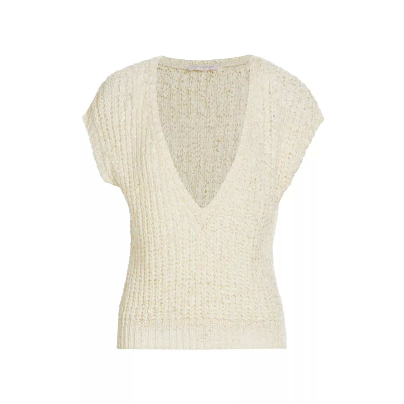 Soraya Knit Plunging V-Neck Vest Ramy Brook