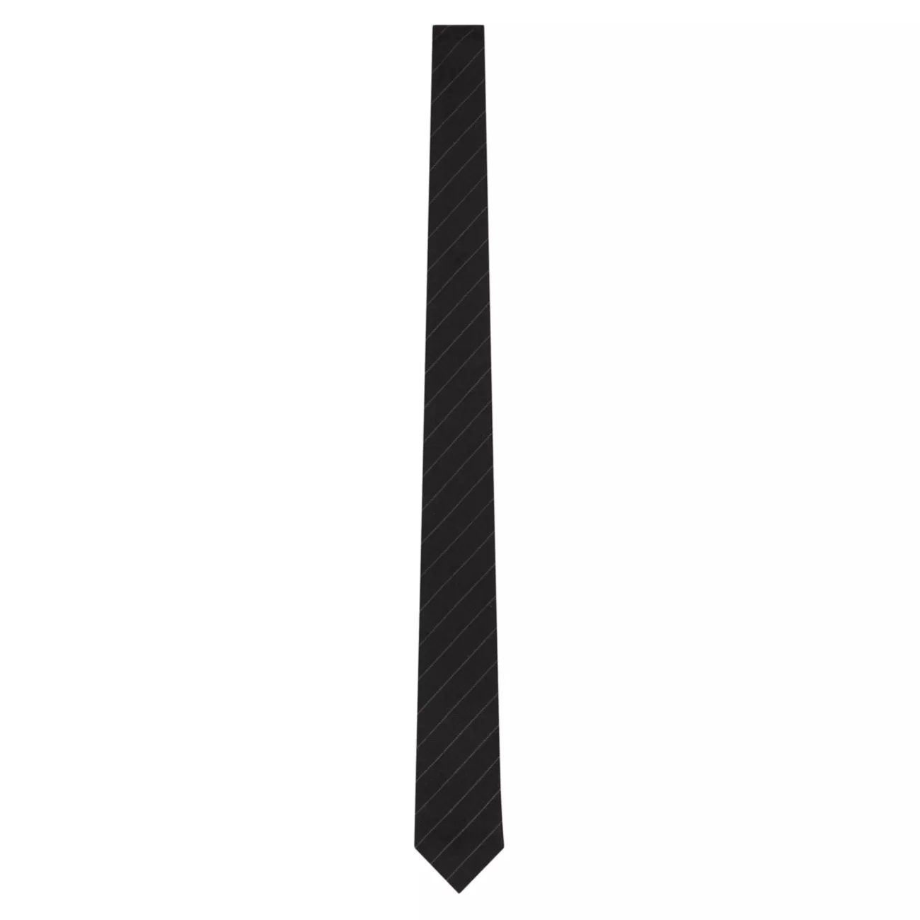 Striped Tie in Silk Jacquard Saint Laurent