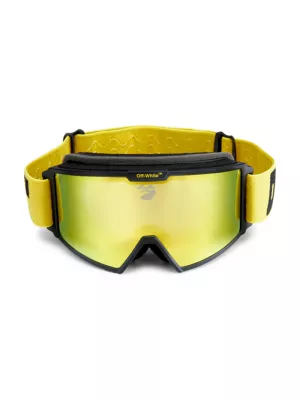 Mirrored Ski Goggles Off-White