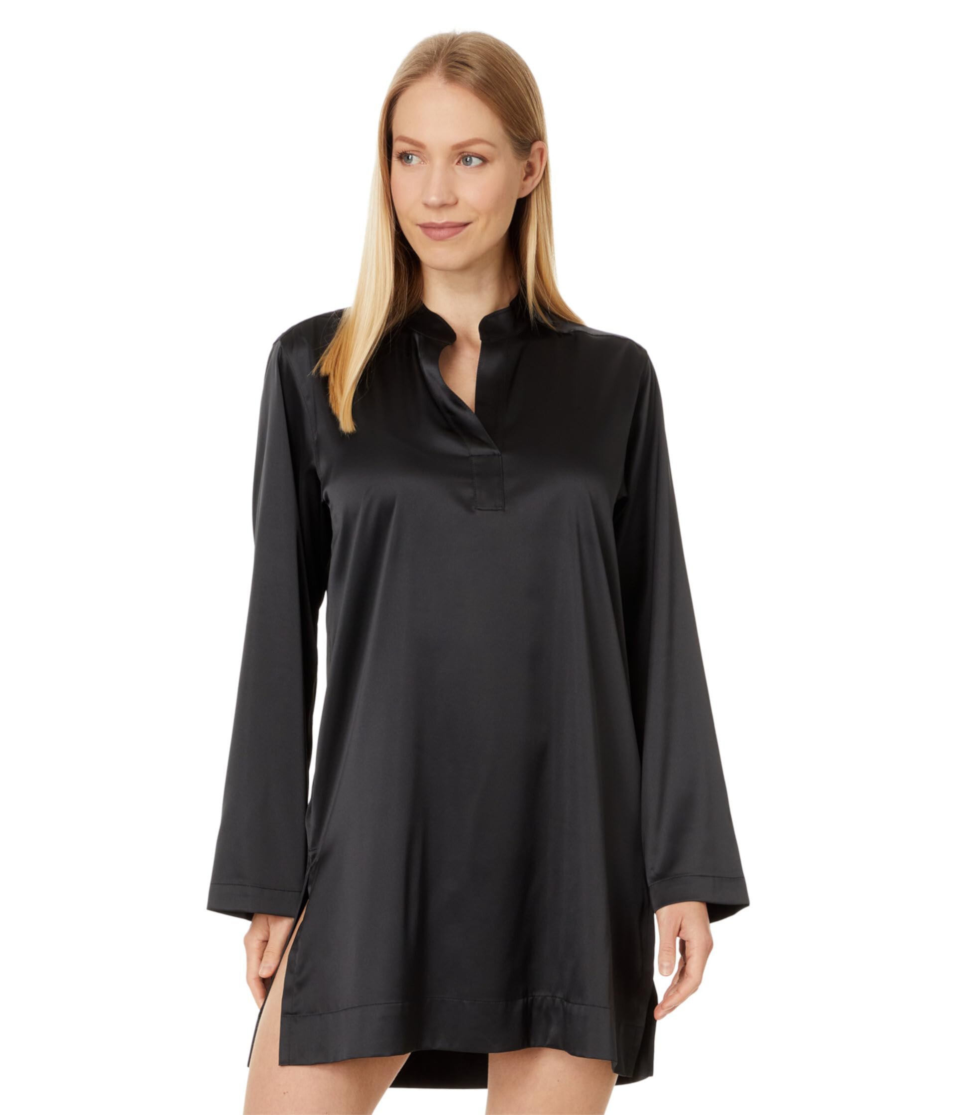 Glamour Mandarin Collar Sleepshirt Natori