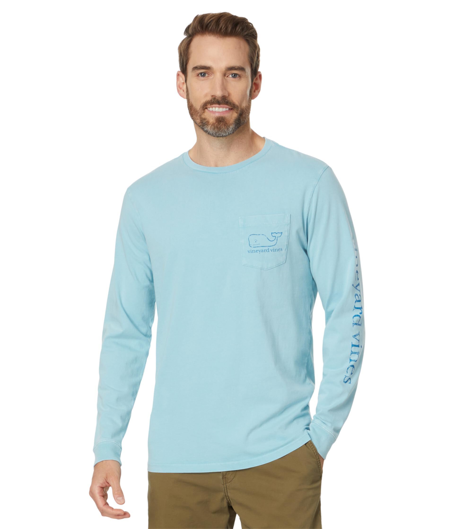 Мужская Футболка Vineyard Vines Heritage Wash VV Long Sleeve Tee Vineyard Vines