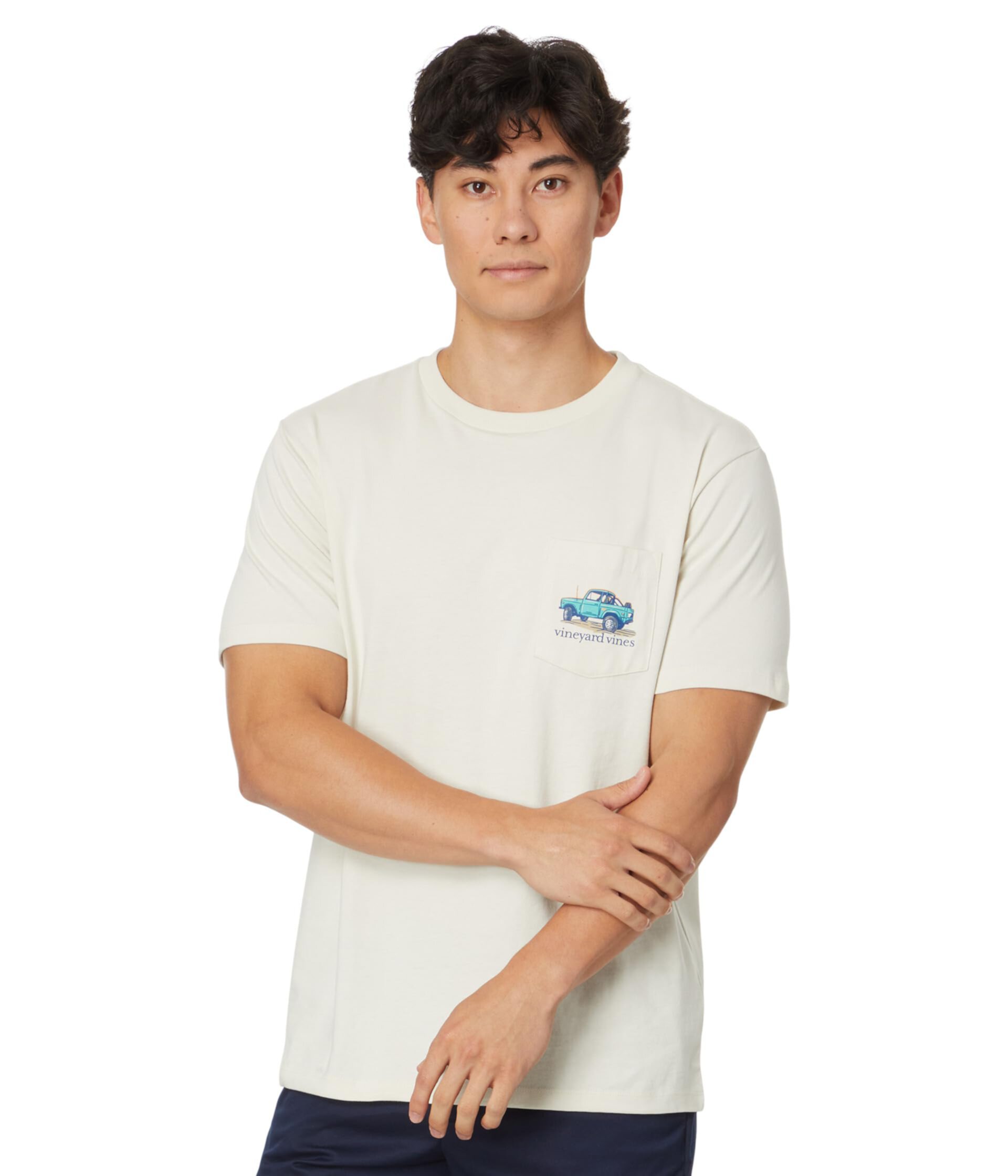 Мужская Футболка Vineyard Vines Drive On Sail Off Vineyard Vines