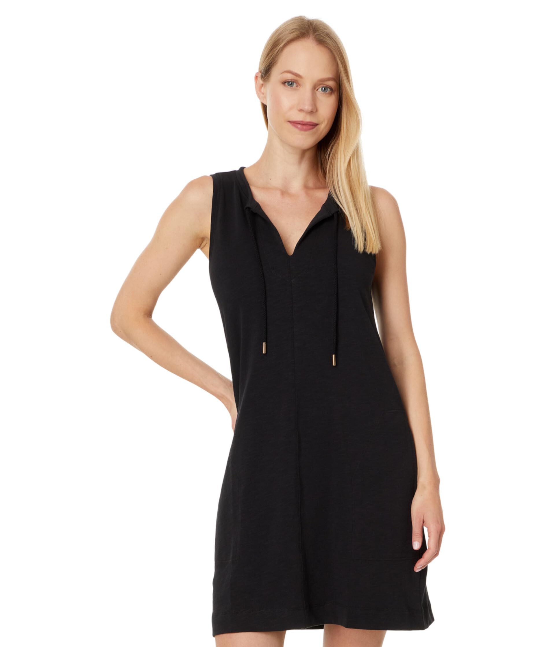 Split Neck Sleeveless Dress Lilla P