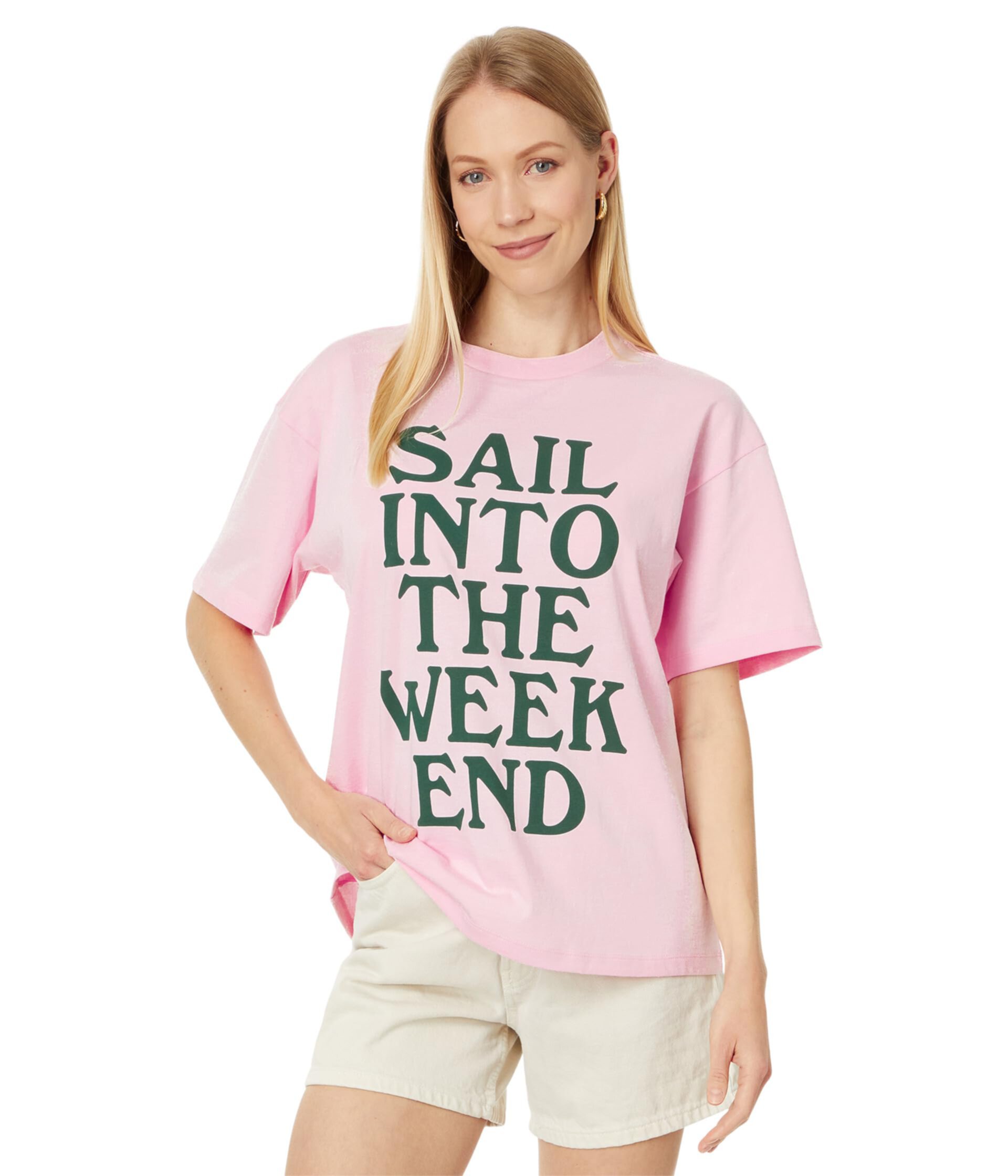 Oversized Crew Neck SS Tee Vineyard Vines