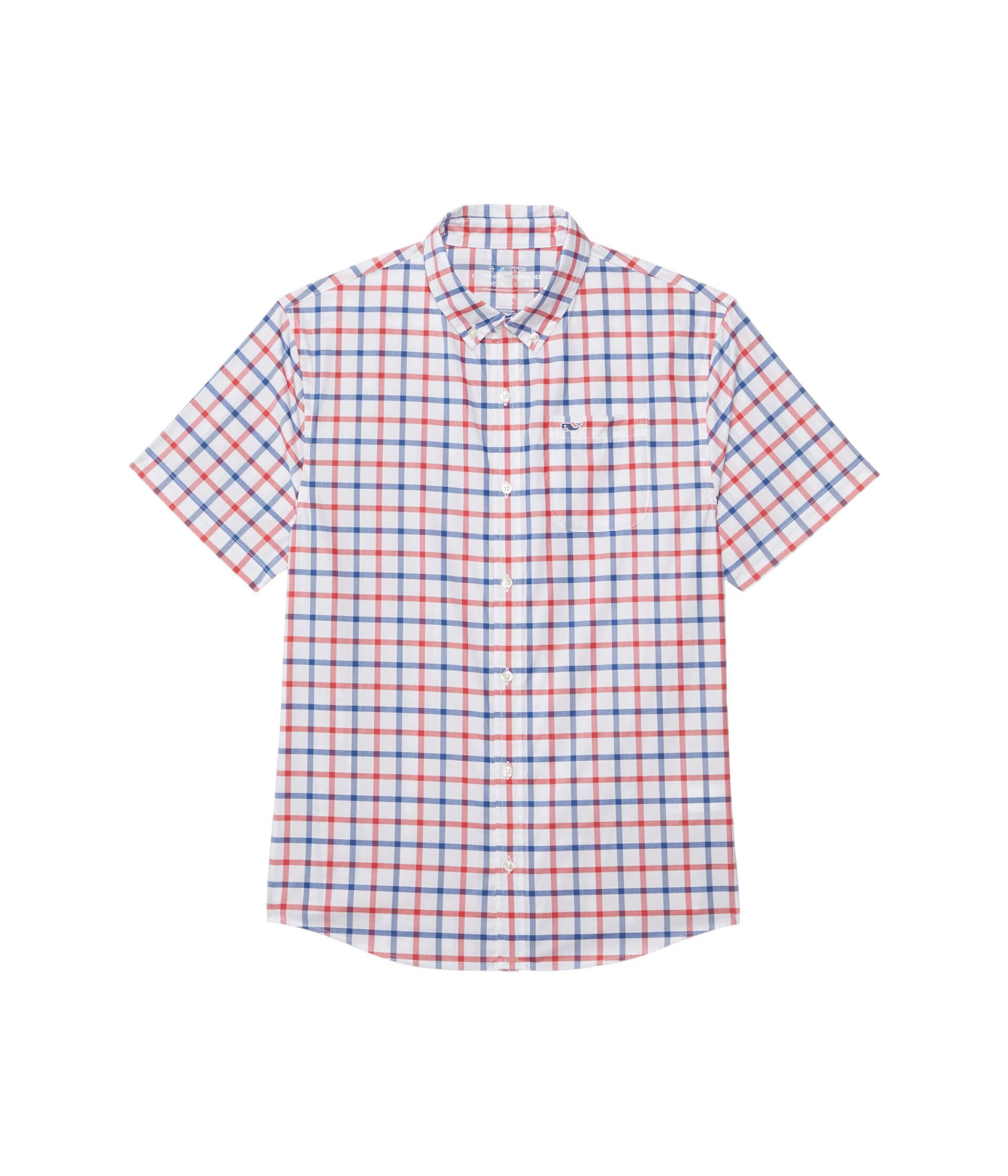 Рубашка Vineyard Vines Kids Для мальчиков Otg Brrr Check Short Sleeve Vineyard Vines Kids