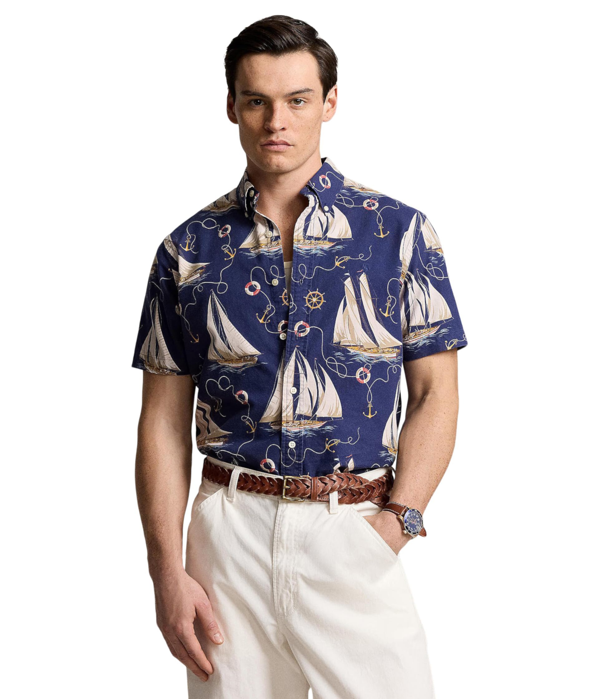 Classic Fit Nautical Oxford Shirt Polo Ralph Lauren