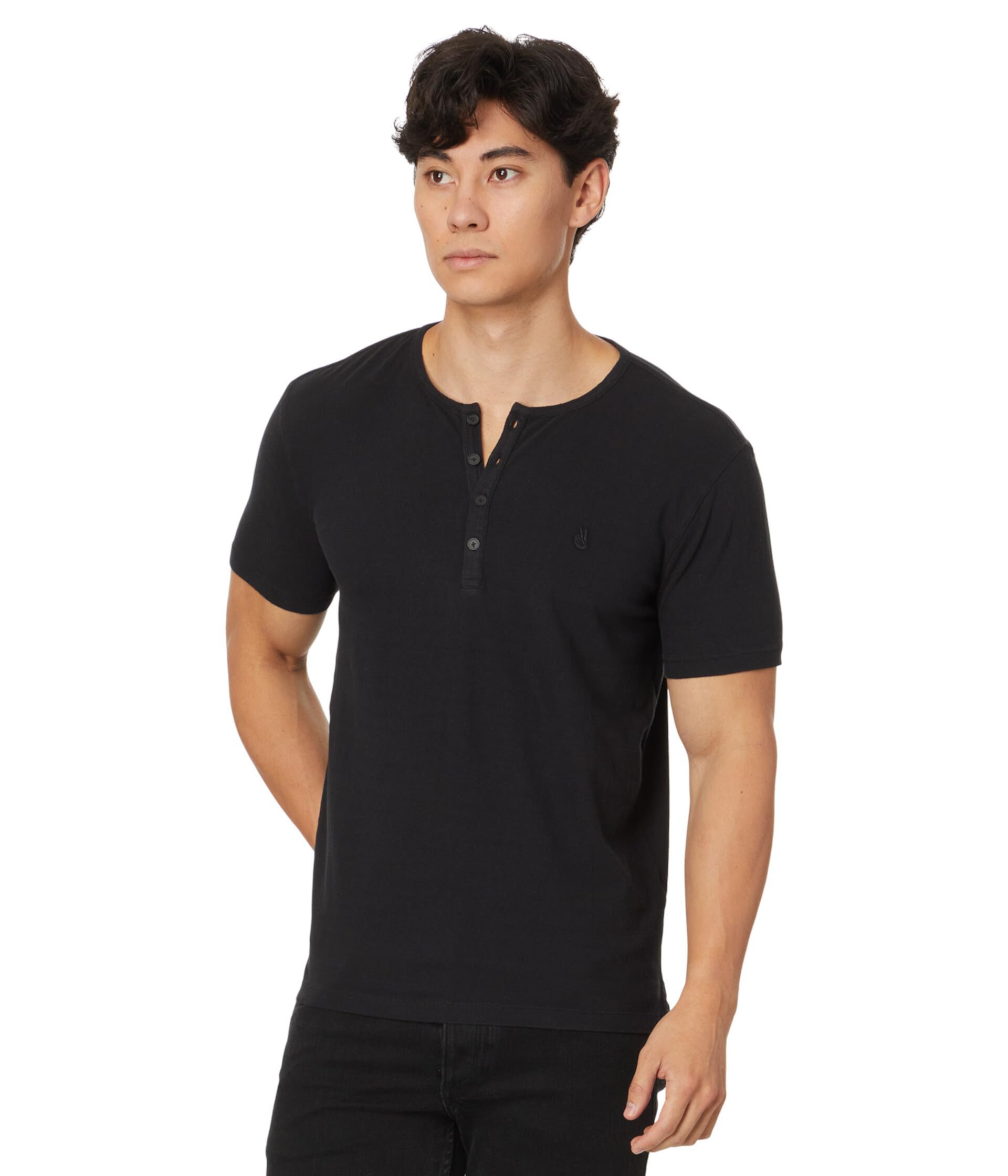 Мужская Футболка John Varvatos Jordan Henley K6551F24 John Varvatos