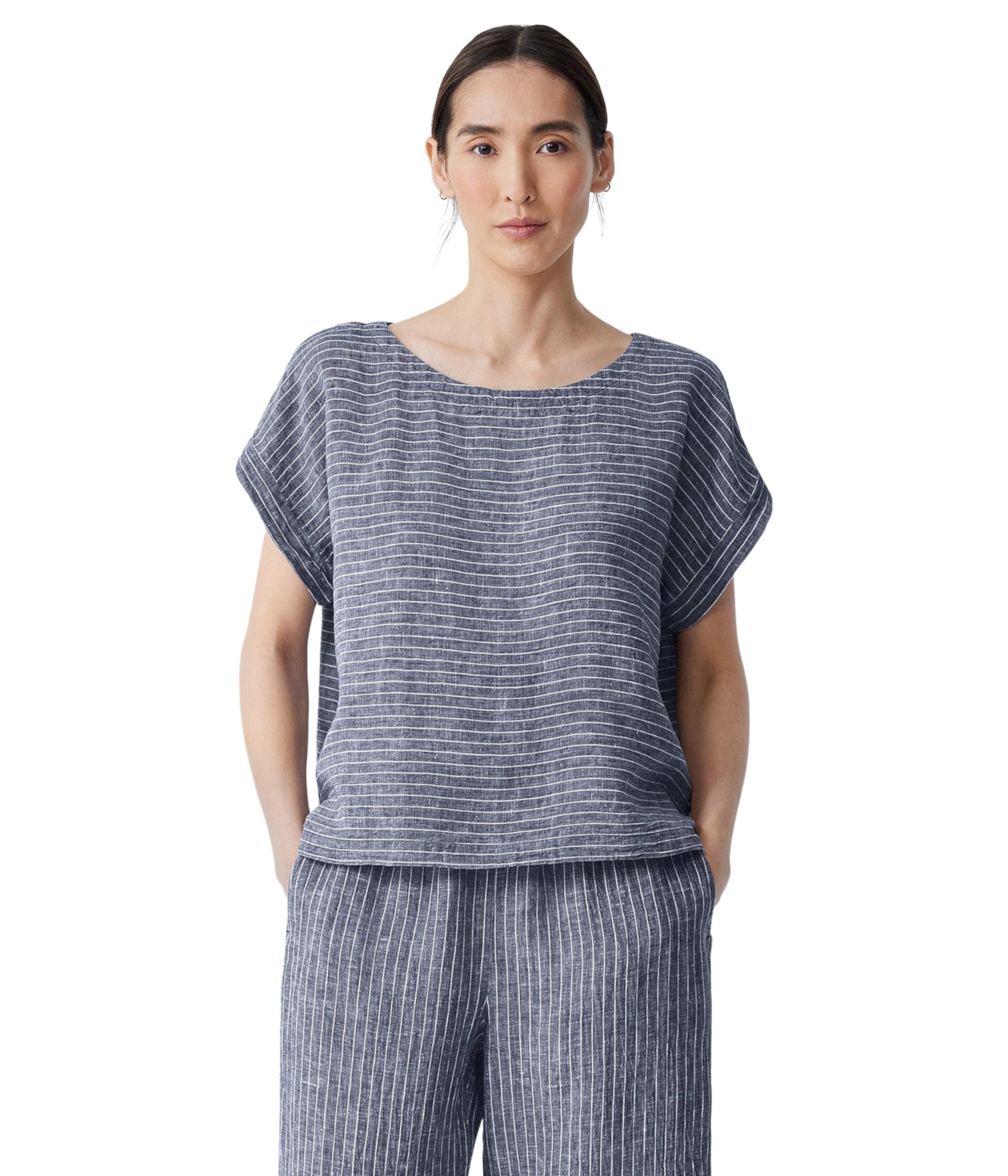 Ballet Neck Square Top Eileen Fisher