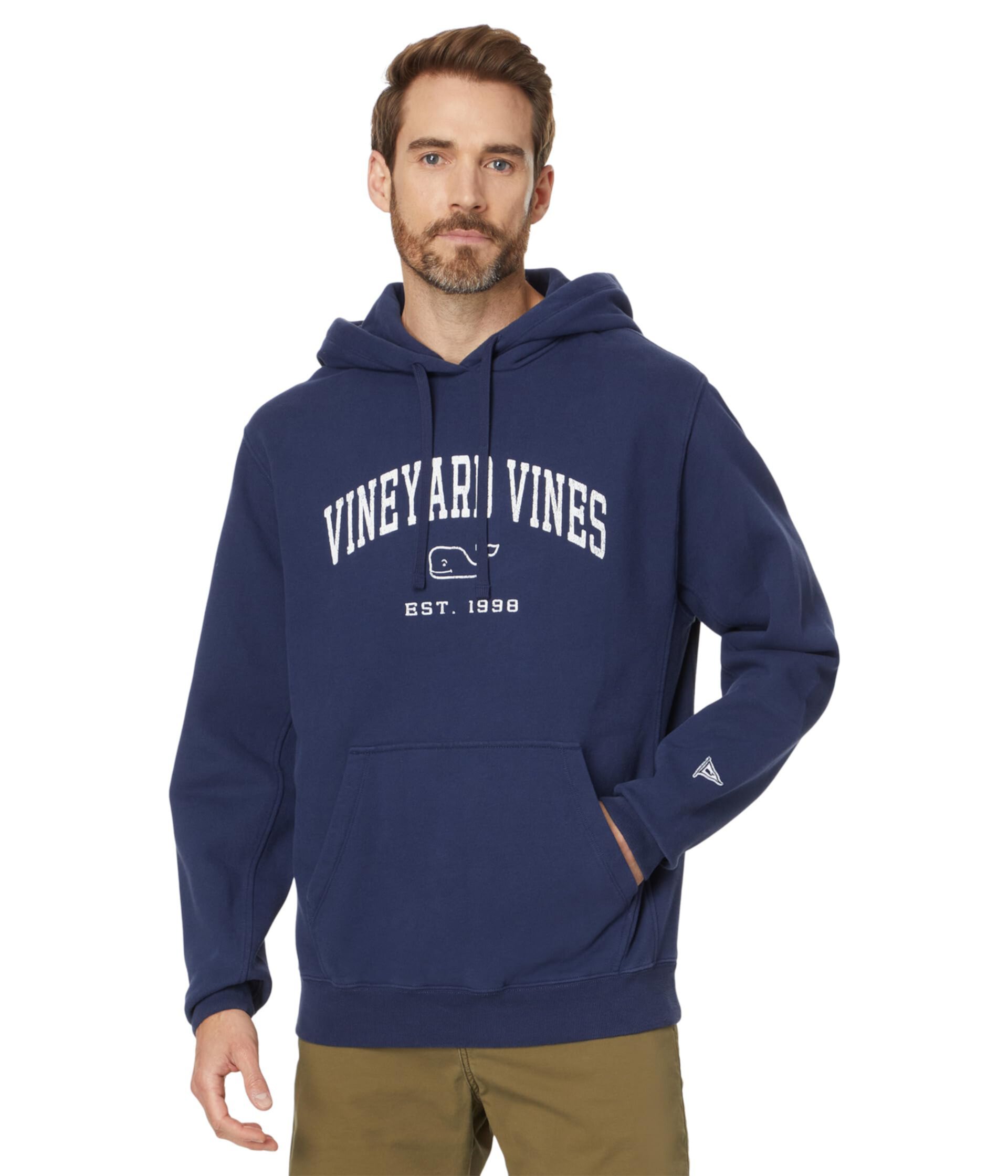 Мужской Пуловер Vineyard Vines Vintage Whale Hoodie Vineyard Vines