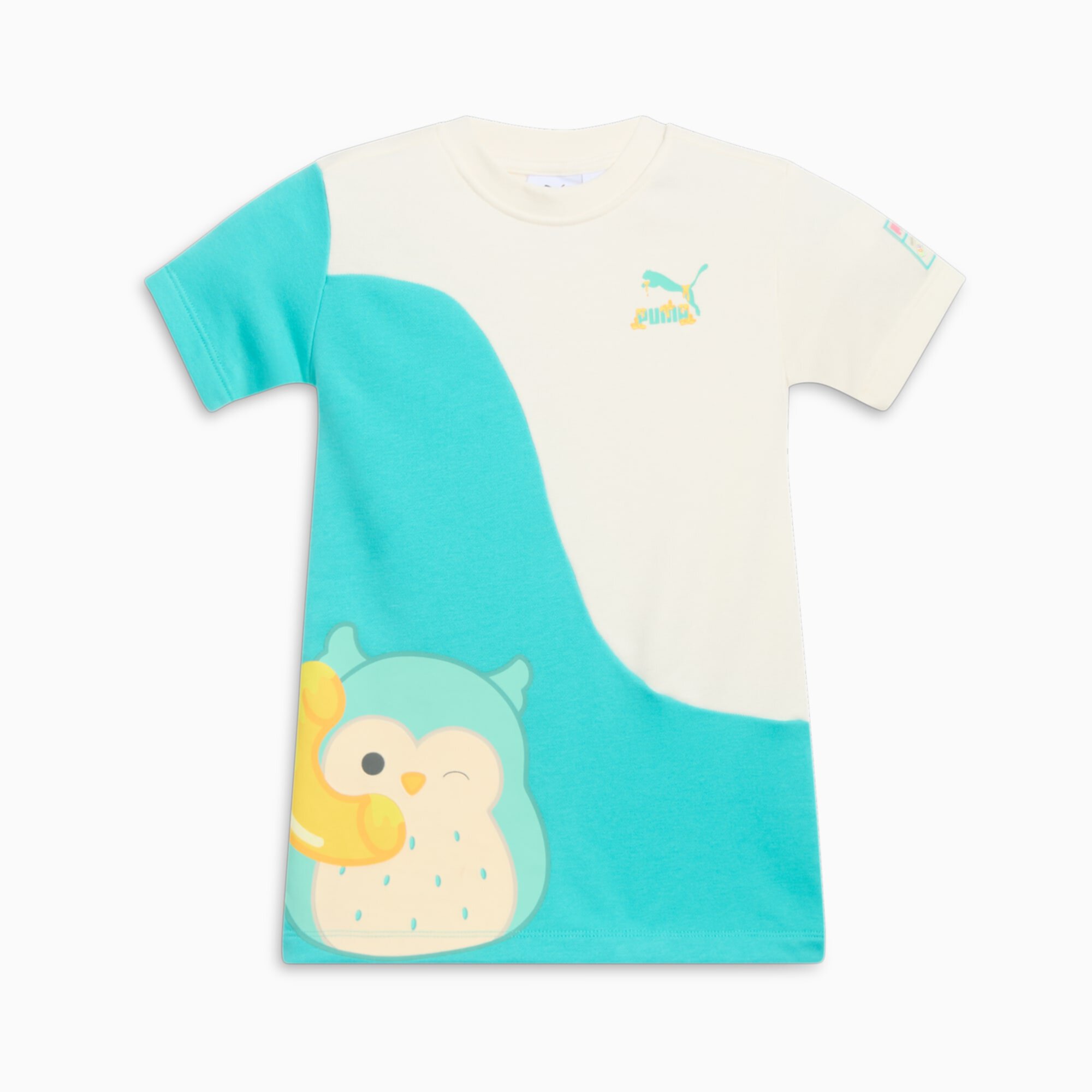PUMA x SQUISHMALLOWS Toddlers' Color Block T-Shirt Dress PUMA