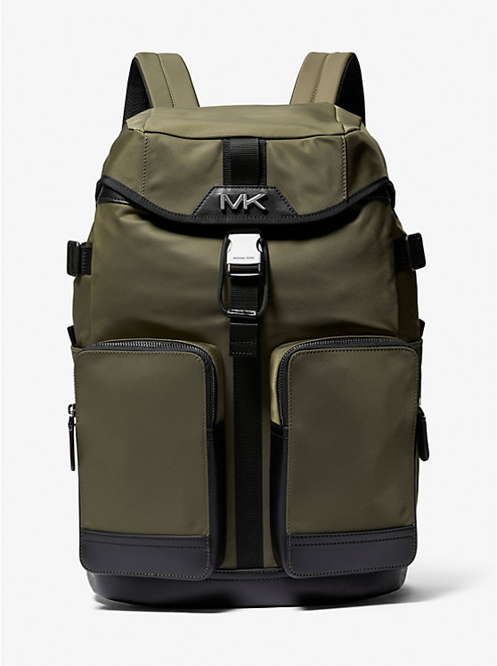 Brooklyn Recycled Nylon Cargo Backpack Michael Kors Mens