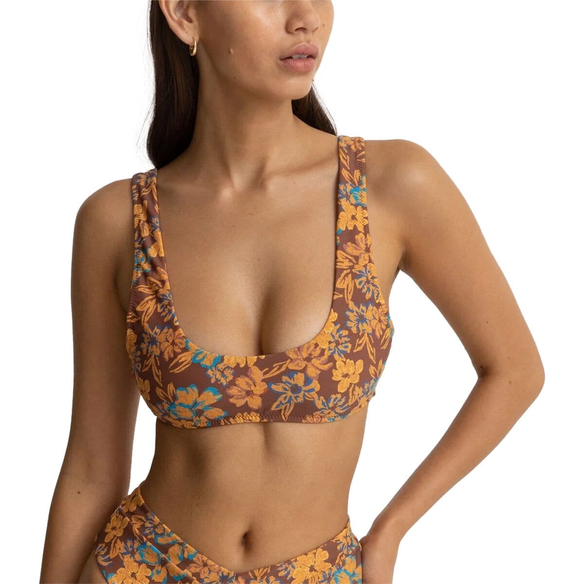 Oasis Floral Crop Bikini Top RHYTHM