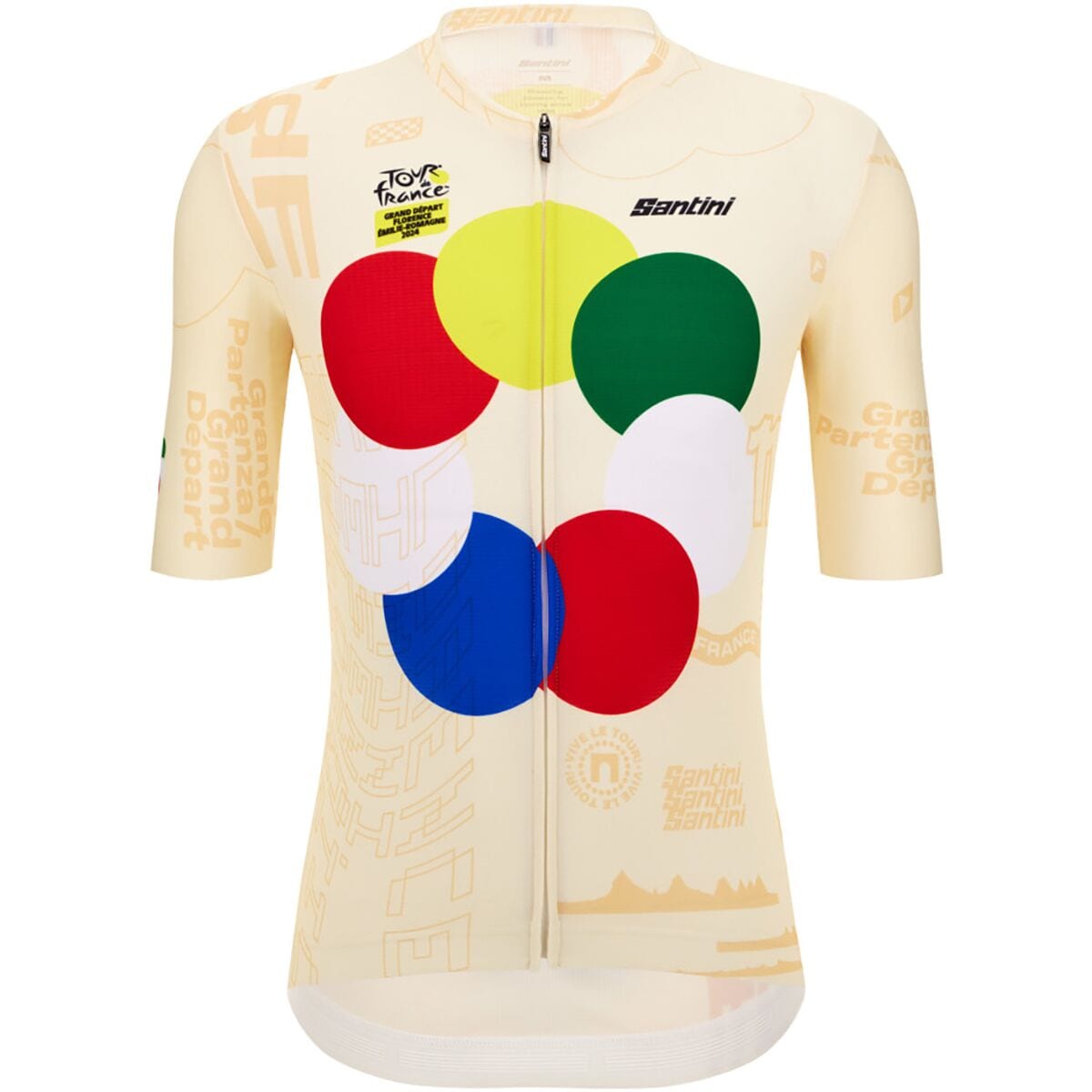 TDF Official Grand Depart Florence Cycling Jersey Santini
