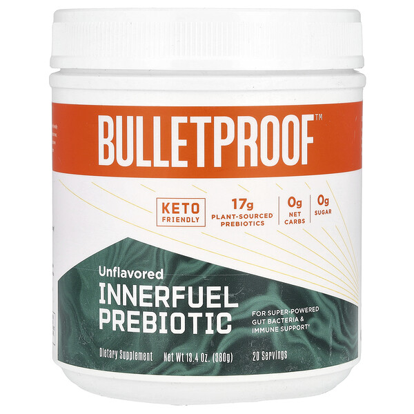 Innerfuel Prebiotic, Unflavored , 13.4 oz (380 g) BulletProof