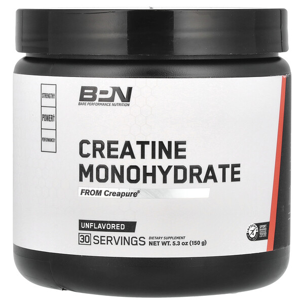 Creatine Monohydrate, Unflavored (Без вкуса) , 5.3 oz (Унции) (150 g) BPN