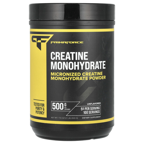 Creatine Monohydrate, Unflavored, 1.1 lb (500 g) Primaforce