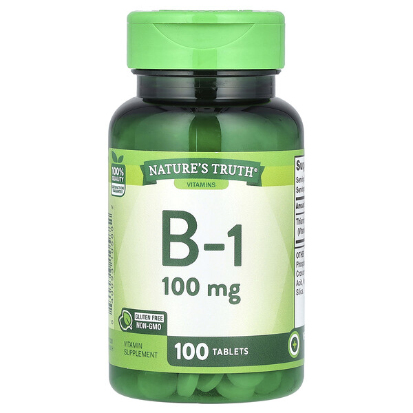 Vitamin B-1, 100 mg, 100 Tablets Nature's Truth