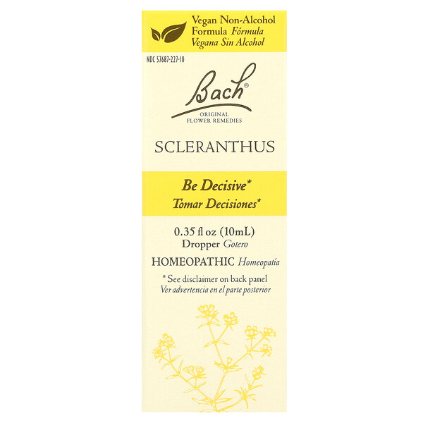 Original Flower Remedies, Scleranthus, 0.35 fl oz (Жидкие унции) (10 ml) Bach