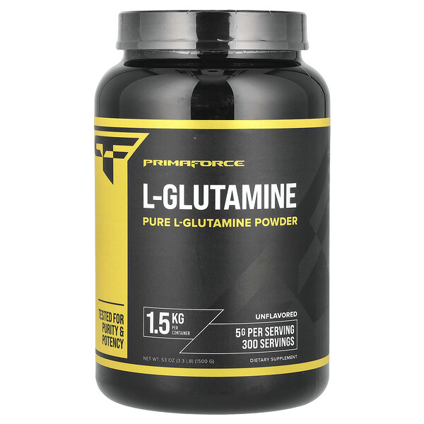 L-Glutamine, Unflavored, 3.3 lb (1,500 g) Primaforce