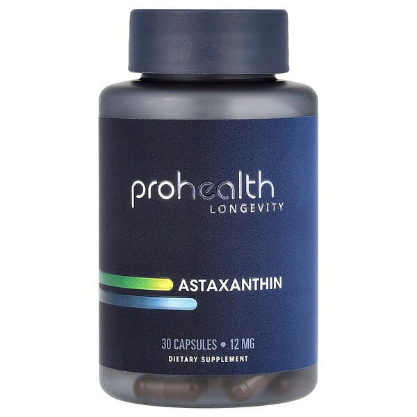 Astaxanthin, 12 mg, 30 Capsules ProHealth Longevity