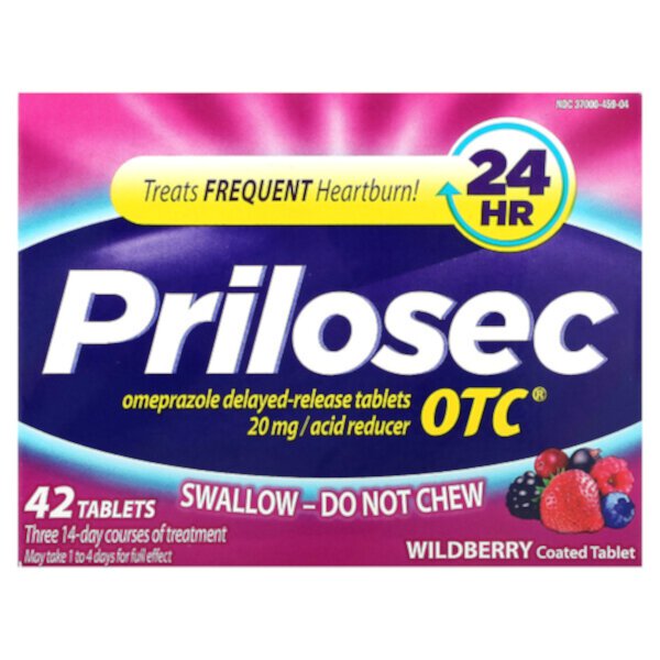OTC, Wildberry, 42 Tablets Prilosec