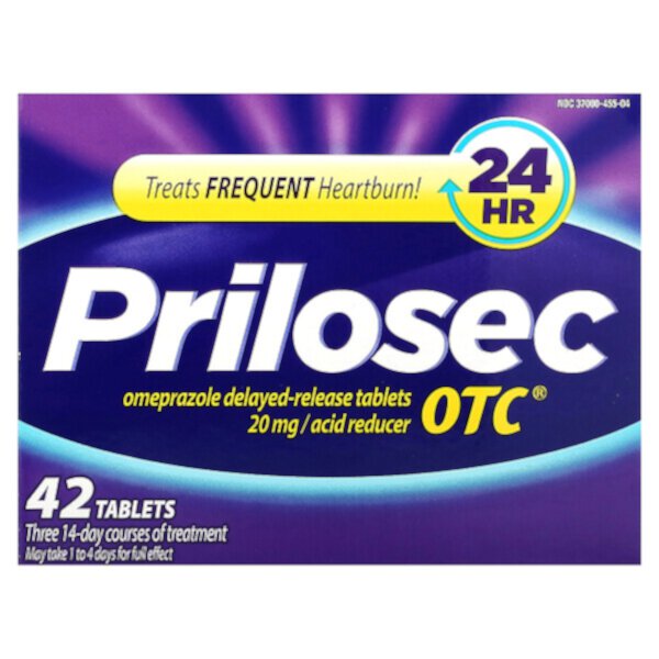 OTC, 20 mg, 42 Tablets Prilosec