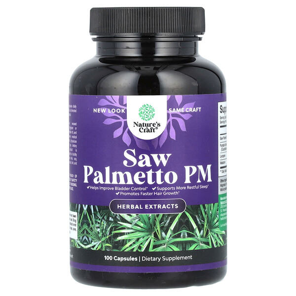 Saw Palmetto PM, 100 Capsules (Капсулы) Nature's Craft