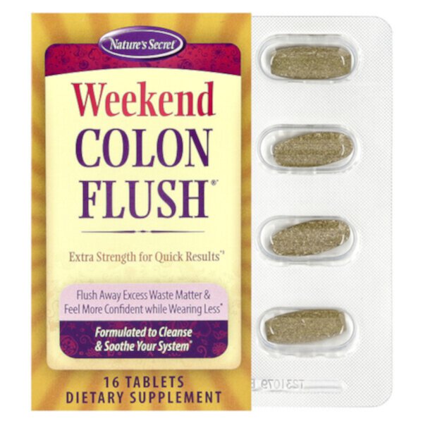 Weekend Colon Flush®, 16 Tablets Nature's Secret