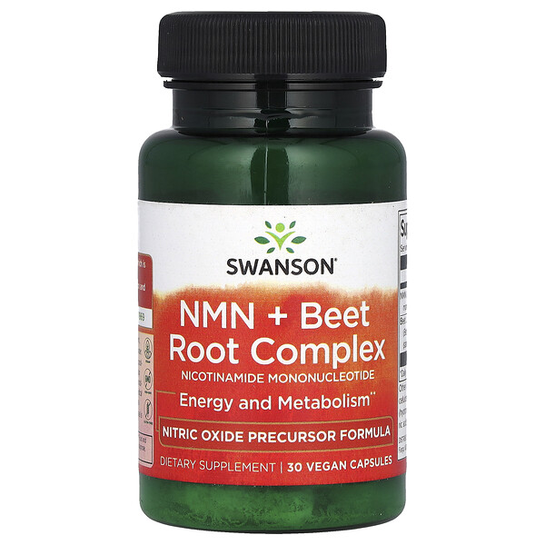 NMN + Beet Root Complex, 30 Vegan Capsules Swanson