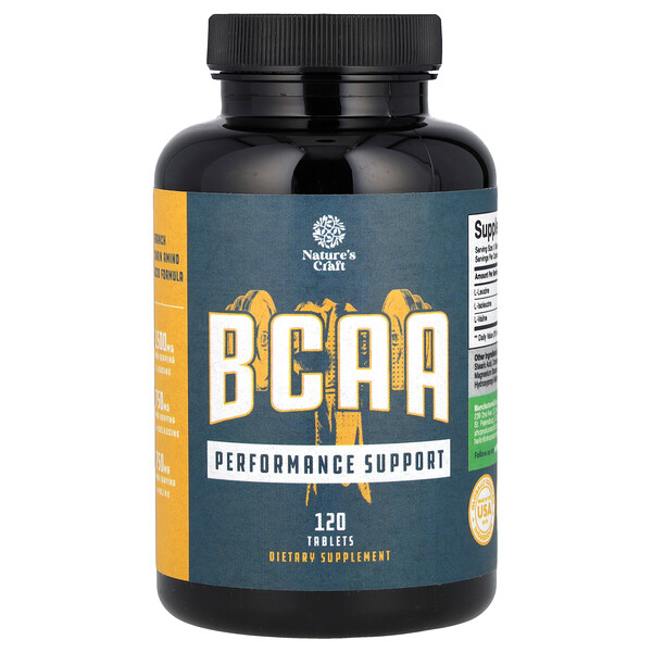 BCAA, 120 Tablets Nature's Craft