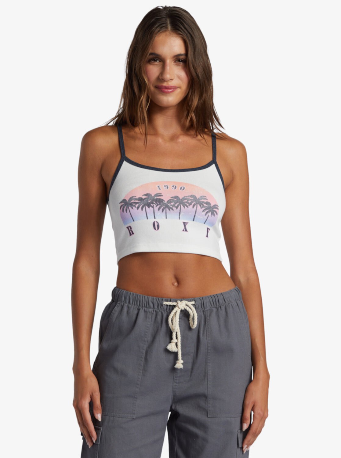 Sunset Palms Crop Tank Roxy