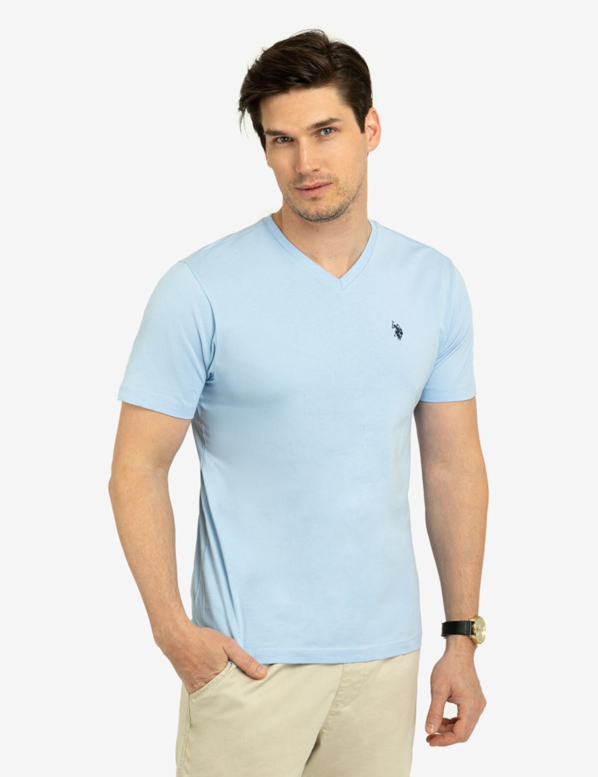 Мужская Футболка U.S. POLO ASSN. Solid V-Neck U.S. POLO ASSN.