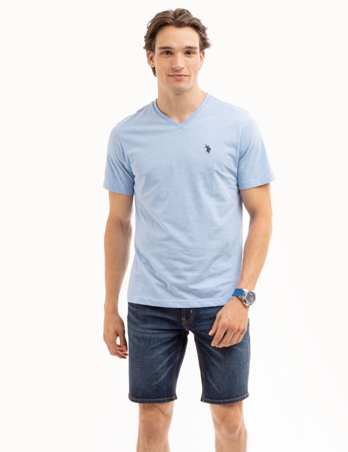 Мужская Футболка U.S. POLO ASSN. Solid V-Neck U.S. POLO ASSN.