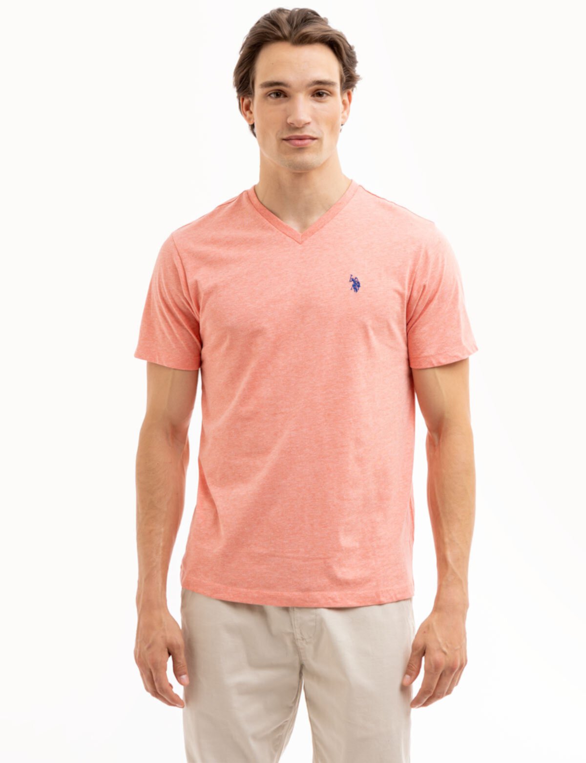 Мужская Футболка U.S. POLO ASSN. Solid V-Neck U.S. POLO ASSN.