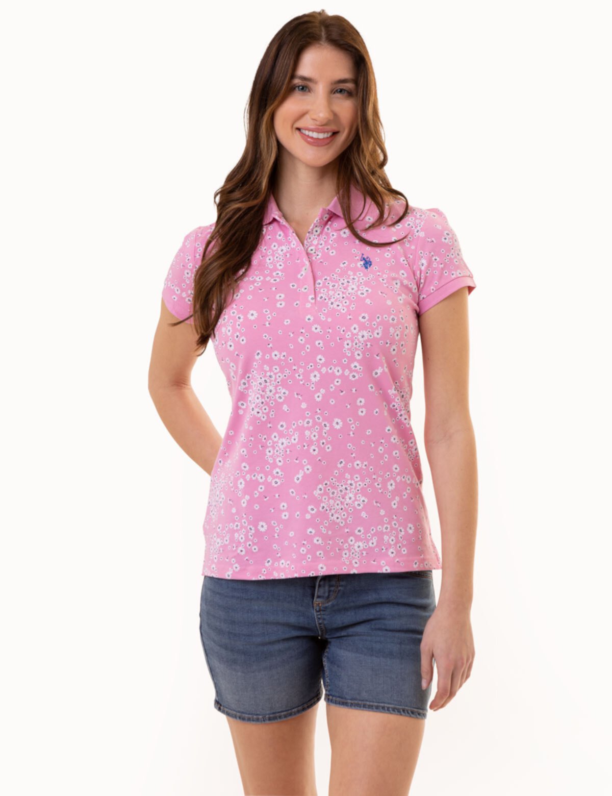 DAISY PRINT POLO SHIRT U.S. POLO ASSN.