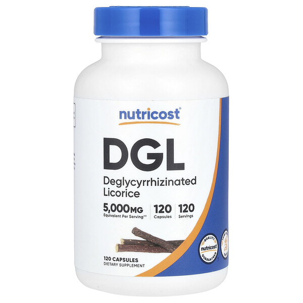 DGL, 5,000 mg, 120 Capsules Nutricost