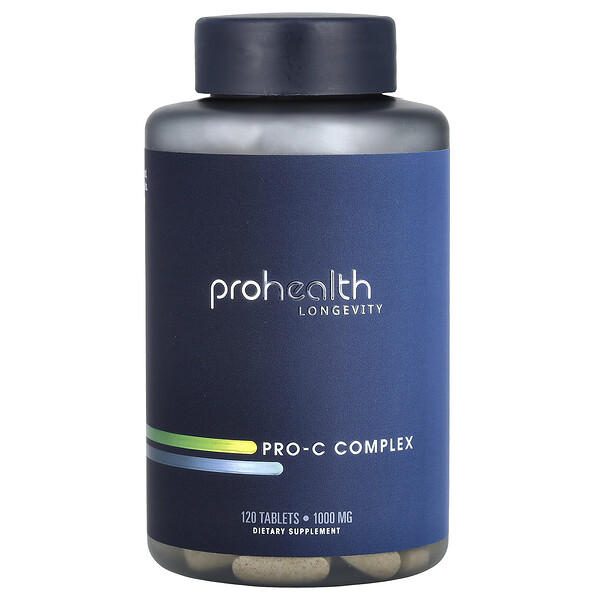 Pro-C Complex, 1,000 mg, 120 Tablets ProHealth Longevity
