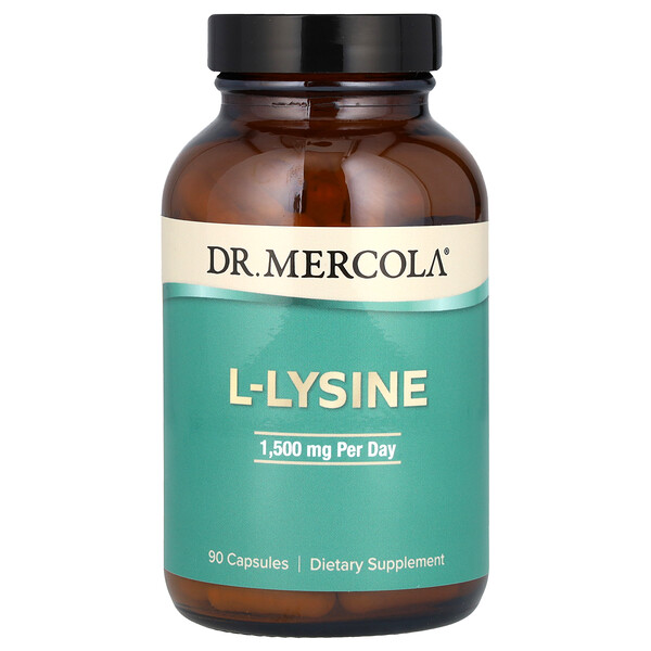 L-Lysine, 1,500 mg, 90 Capsules Dr. Mercola
