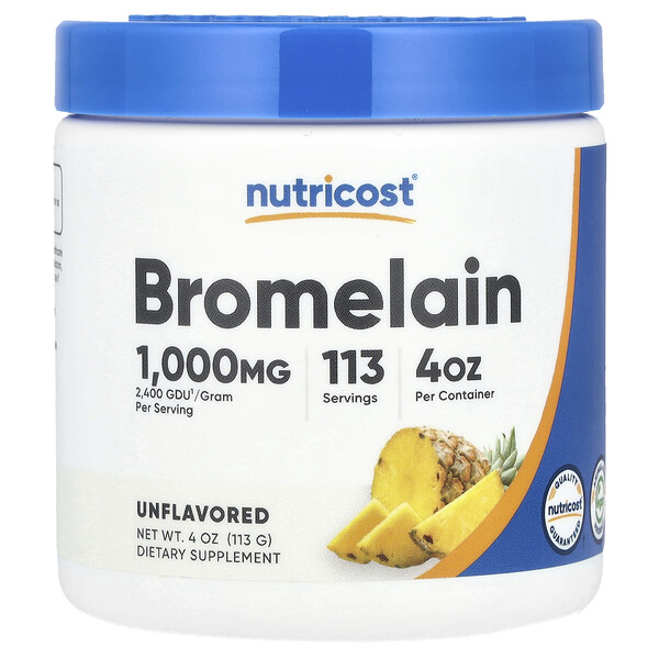 Bromelain, Unflavored , 4 oz (113 g) Nutricost