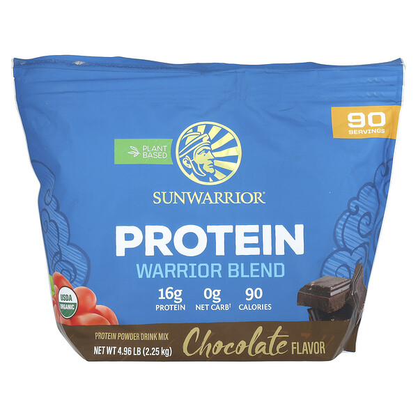 Warrior Blend, Protein, Chocolate, 4.96 lb (2.25 kg) Sunwarrior