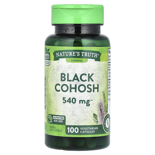 Black Cohosh, 540 mg, 100 Vegetarian Capsules (Вегетарианские капсулы) Nature's Truth