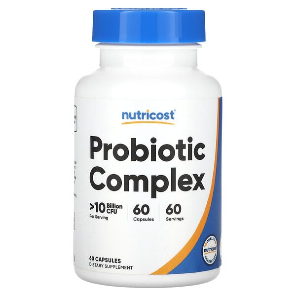 Probiotic Complex, >10 Billion CFU, 60 Capsules Nutricost