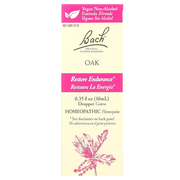 Original Flower Remedies. Oak, 0.35 fl oz (Жидкие унции) (10 ml) Bach