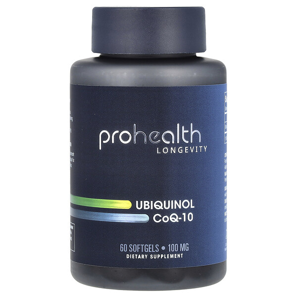 Ubiquinol CoQ-10, 100 mg, 60 Softgels (Мягкие капсулы) ProHealth Longevity