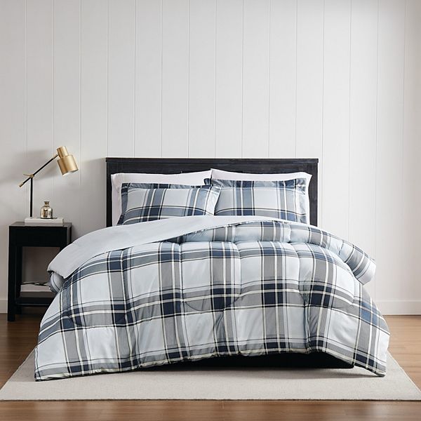 London Fog Nottingham Plaid Comforter Set with Shams London Fog