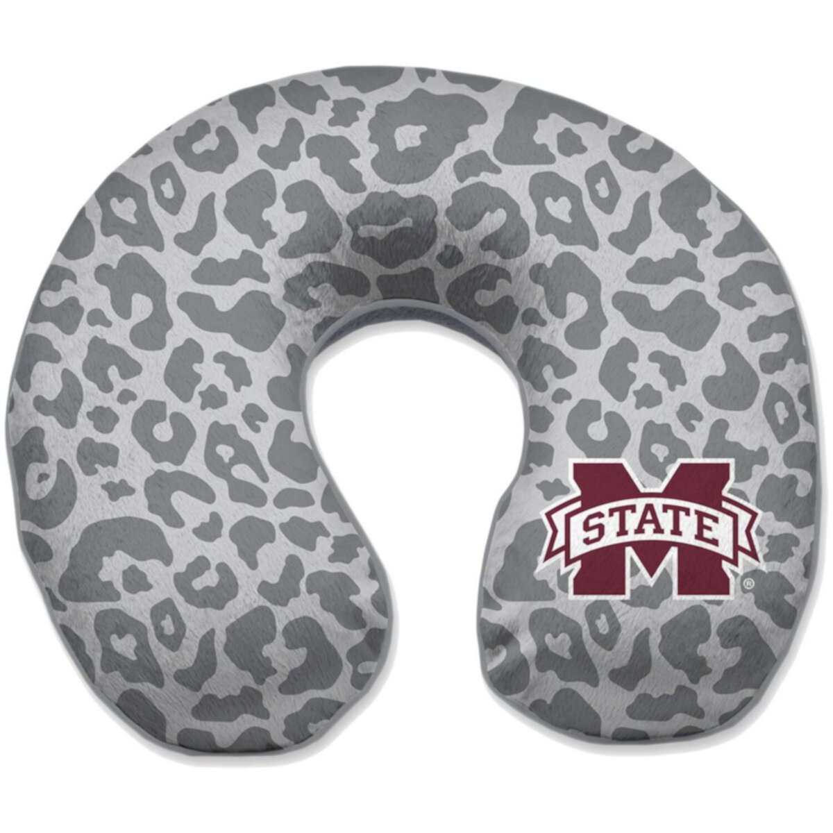 Mississippi State Bulldogs Cheetah Print Memory Foam Travel Pillow Unbranded