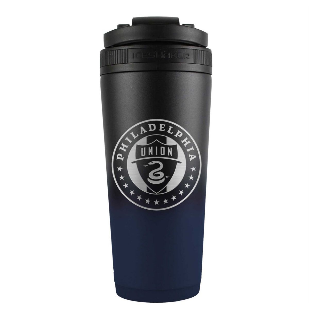 WinCraft Philadelphia Union 26oz. Ombre Stainless Steel Ice Shaker Blender Bottle Wincraft