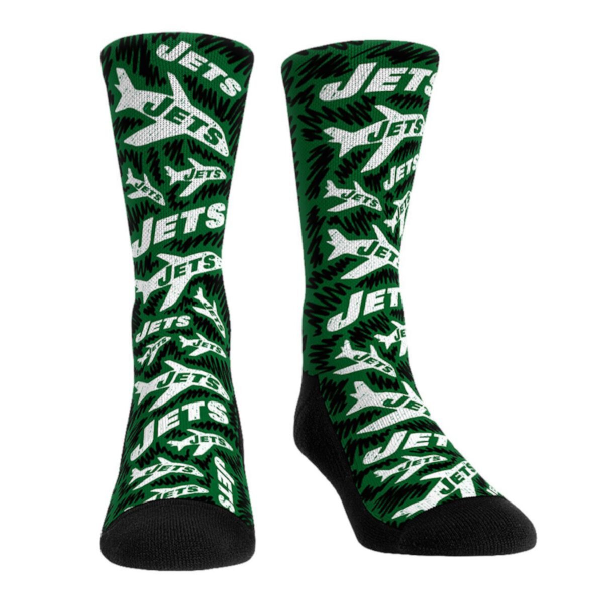 Унисекс Носки Rock Em Socks New York Jets Throwback Logo Sketch Rock Em Socks